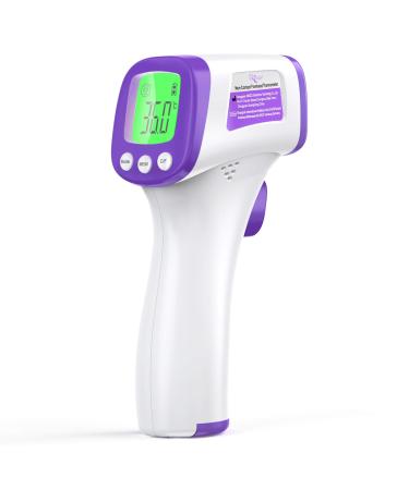 Contactless digital fever thermometers for adult children Kkmier infrared medical temperature meter suitable for forehead and object with alarm