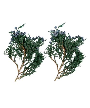 ABOOFAN 2 Pcs Pine Branch DIY Material Floral Boxes Wedding Decoration Christmas Pine Branches Household