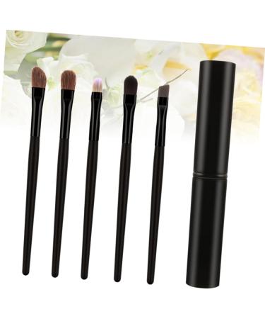 Healeved 5pcs Eyeshadow Brush with Case Eyeshadow Brush Kit Liner Brush for Eyes Blackriflecoffee - Buy Online on SooperMarket.com