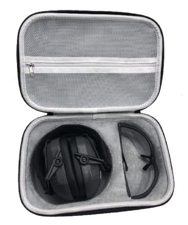 Walker's Game Ear Earmuff and Shooting Glasses Carrying Case, Multicolor, One Size (GWP-MSGSC)