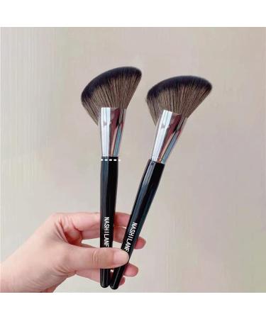 Worparsen Face Contour Brush Convenient Soft Synthetic Hair Portable Face Cheek Overall Setting Make Up Brush for Salon C - Buy Online on SooperMarket.com