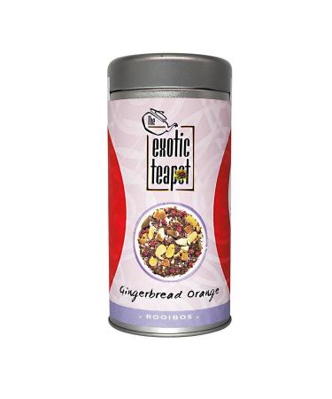 The Exotic Teapot - Rooibos Gingerbread Orange 150g Tin Spiced Festive Tea Blend Caffeine Free 150 g (Pack of 1)