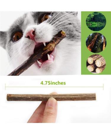 Aidiyapet Cat Catnip Sticks Cat Chew Sticks Cat Catnip toys Matatabi Silvervine Chew Sticks Cat Dental Chews for Cat Teeth Cleaning Cat Toys for Indoor Cats 30 Count (Pack of 1) - Buy Online on SooperMarket.com