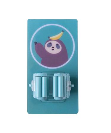 Mop Holder Broom and Mop Organizer Wall Hanging Multipurpose Cartoon Punch Free Self Adhesive Broom Storage Hanger for Laundry Bathroom Kitchen Garage
