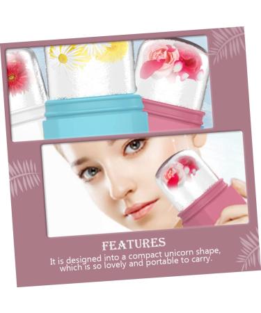 Unicorn Ice Tray Face Massager | Silicone Ice Roller for Skin Care | Facial Roller Tool - Pink 10.7x5.4x5CM - Buy Online on SooperMarket.com