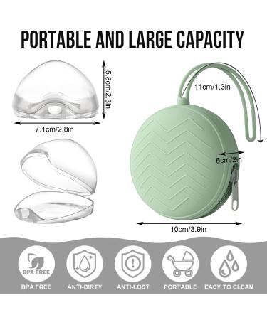 Buy 5-Piece Pacifier Box Set: 2 Silicone Storage & 3 Plastic Dustproof Boxes - Portable & Travel-Friendly - Buy Online on SooperMarket.com