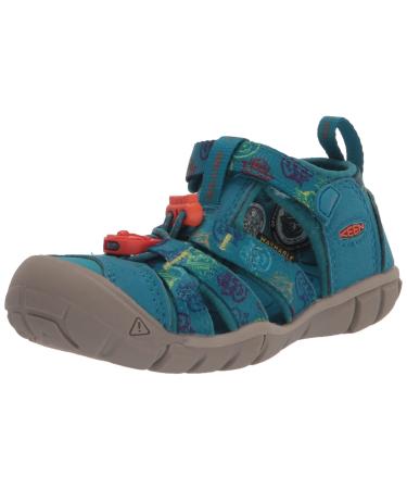 KEEN Unisex Kid's Seacamp 2 CNX-Baby Sandal 3 UK Child Smokey Bear Fjord Blue