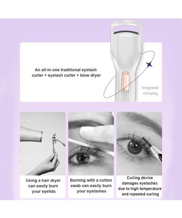 Lnhgh Heated Eyelash Curler | Rechargeable Lash Styler Lash for Eyelash Styling | Long-Lasting Lash Styling Heater for Daily Commutes Working Dates Without Fan - Buy Online on SooperMarket.com