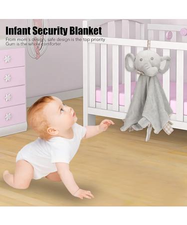 Baby Elephant Teething Dolls | Soft Infant Security Blanket and Teether Set - Buy Online on SooperMarket.com