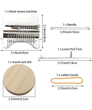 Speedweve Darning Loom Tool Kit with 14 Hooks for Jeans and Clothes Repair - Beginner-Friendly DIY Weaving Arts - Buy Online on SooperMarket.com