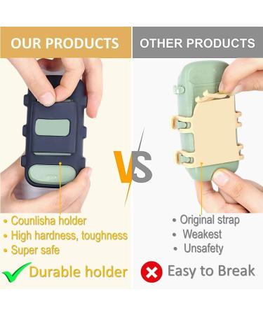 Counlisha Silicone Holder for Tractive XL GPS Tracker | Durable Scratch-Resistant Dog Collar Cover | 2-Pack in Black & Green - Buy Online on SooperMarket.com