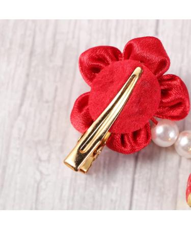 ABOOFAN 3 Pairs Bows Hair Clips Hair Clips for Bows Kids Barrettes for Hair Chinese New Year Hair Clips New Year Bobby Pin Girl Barrettes Clip Chinese Style Hairpin Candy Bag Child Tassel - Buy Online on SooperMarket.com