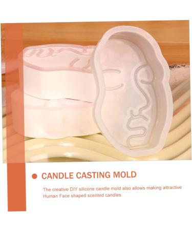 STOBOK Face Resin Molds 2pcs Silicone Mold Hand Mold Silicone Cake Mold Handmade Soap Mold Candy Mold Human Face Manual Soap Molds Scented Candle Mold Crafts Household Silica Gel - Buy Online on SooperMarket.com