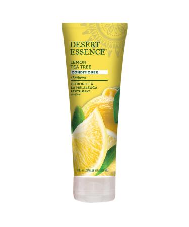 Desert Essence Lemon Tea Tree Conditioner - 8 Fl Ounce - Soft & Silky - Soothes Scalp - Strengthens Hair - Nourishing & Revitalized - Vitamin B5 - Shea