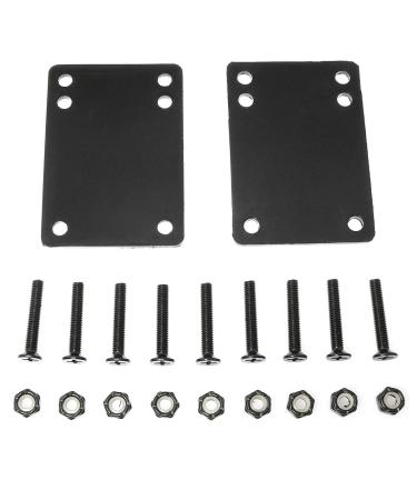 ZRM&E Rubber Skateboard Riser Pad Screws Kit 29mm x 3mm Riser Pads with Mounting Screws and Nuts, Black