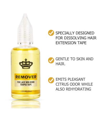 Fast Acting Tape in Extension Remover - Hair Extensions & Wig Glue Adhesive Remover - 1 Bottle - Buy Online on SooperMarket.com