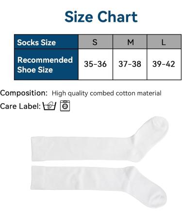 Premium Fencing Socks for Epee Sabre & Foil - Thickened Cotton Unisex Protective Gear White - Buy Online on SooperMarket.com