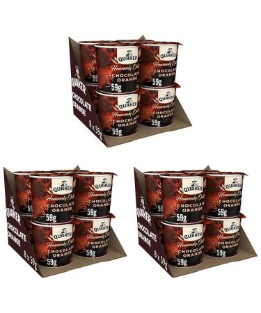 Quaker Heavenly Oats Chocolate Orange Porridge Pot 59 g (Pack of 24) Brown