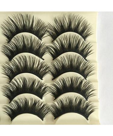 Bluelans 5 Pairs Natural Long Fake Eye Lashes Thick False Eyelashes Black Makeup Tool - Buy Online on SooperMarket.com