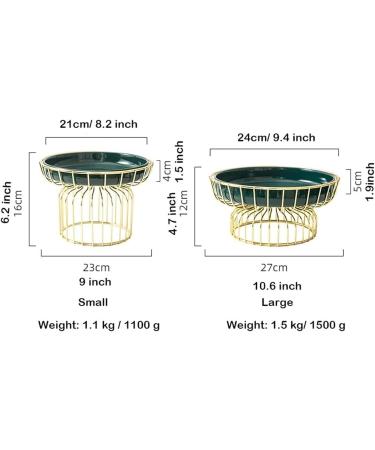 Kitchen Countertop Fruit Rack Fruit Basket Ceramic Fruit Bowl Fruit Basket Kitchen Countertop Fruit Stand Vegetable Holder for Bread Snacks Fruit Storage for Kitchen (Color : Large) - Buy Online on SooperMarket.com