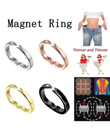 Buy Lymphatic Drainage Magnet Ring | Anti-Snoring & Detox Slimming Rings for Men & Women - Adjustable Weight Loss Solution - Buy Online on SooperMarket.com