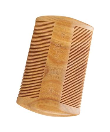 Beaupretty Green Sandalwood Beard Comb - Pocket Travel Mustache Brush for Men - Buy Online on SooperMarket.com