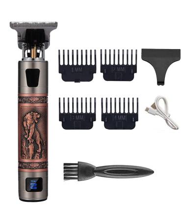 Hair Clippers for Men Professional Cordless Barber Trimmer Set USB Rechargeable Hair Cutting Grooming Kit Electric Beard Trimmer Shaver Hair Cutting Kit with LCD Display Gifts for Men