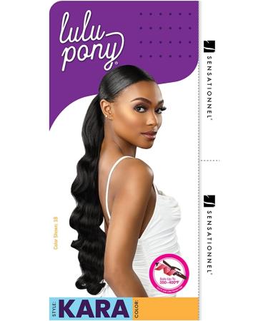 Sensationnel Lulu Pony tail drawstring - high heat synthetic yaki pony tail or up do hair extension wig piece - Kara (1B) - Buy Online on SooperMarket.com