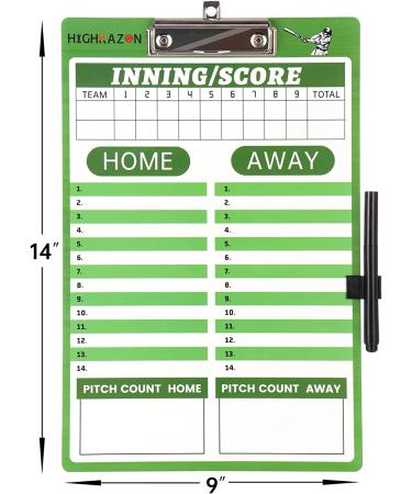 HIGHRAZON Double-Sided Dry Erase Baseball Coach Clipboard - Ideal for Baseball and Softball Coaches - Buy Online on SooperMarket.com