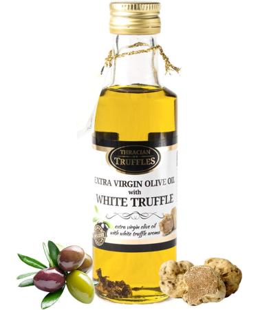 Buy Premium White Truffle Oil & Gourmet Black Summer Truffle | Extra Virgin Olive Oil with Real Truffle Pieces | 100ml & 60g Carpaccio Tartufo - International Shipping - Buy Online on SooperMarket.com