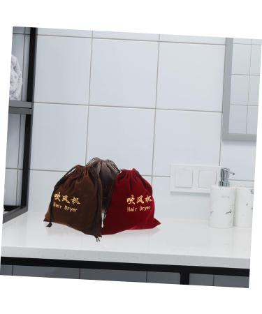 Gogogmee 3 Pcs Hair Dryer Storage Bag Drawstring Storage Bag Portable Hair Dryer Bag Blow Dryer Bag Fabric - Buy Online on SooperMarket.com
