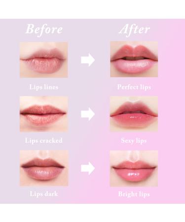 Bee Balm Honey & Strawberry Lip Balm Set | Exfoliating & Hydrating Lip Treatment with Sleeping Mask and Brush - 2PCS (Yellow+Pink) - Buy Online on SooperMarket.com