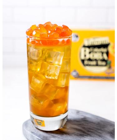 J WAY Instant Passionfruit Pineapple Green Tea Kit with Colorful Tapioca Boba - 3 Servings | Ready in 1 Minute | Includes Paper Straws - Buy Online on SooperMarket.com