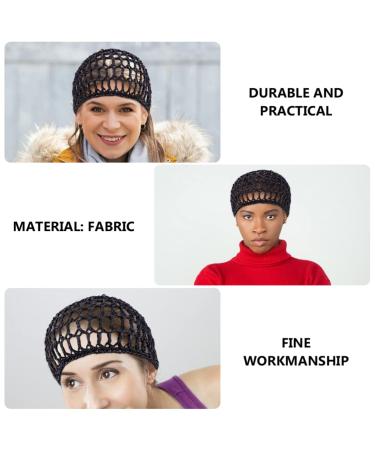 KALLORY 5Pcs Colorful Mesh Crochet Hair Net - Stylish Knit Hair Snood Cover for Women - Buy Online on SooperMarket.com