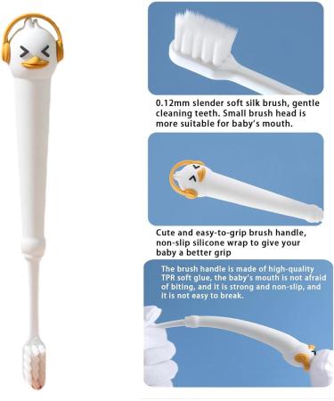 Toddler Toothbrush Toothbrush with Soft Brush Head - Travel Toothbrush with Round Anti-Slip Handle for Kids 3-12 Years Old Shakven - Buy Online on SooperMarket.com
