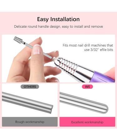Rolybag Tapered Barrel Cuticle Nail Drill Bits - Coarse Diamond Drill Bits for Electric Cuticle Removal | Professional Manicure Tools 3/32” - Buy Online on SooperMarket.com