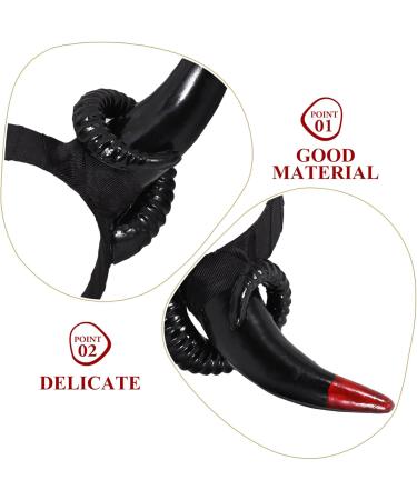 Cabilock Sheep Horns Headband Gothic Sheep Horn Hairbands Devil Horn Headband Animal Cartoon Show Headdress Photo Props for Fancy Dress Cosplay Costume - Buy Online on SooperMarket.com