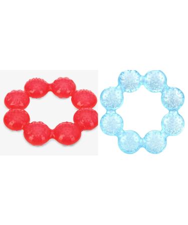 Nuby Pur Ice Bite Soother Ring Teethers (Blue/Red)