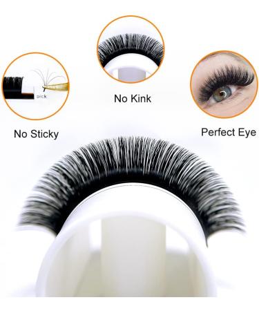 Volume Lash Extensions .07 Easy Fan Volume Lashes 8-16mm Self Fanning Eyelash Extensions C/CC/D/DD Curl Supplies (0.07 CC Mix-8-16mm) - Buy Online on SooperMarket.com