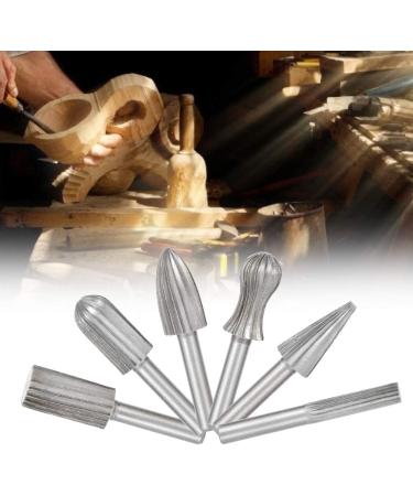 Rotating Grinding File Set - 6pcs Bearing Steel Drill Rotary File Bits for Carving & Metalworking - International Shipping Available - Buy Online on SooperMarket.com