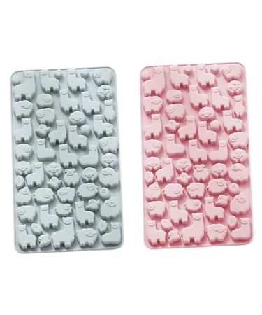 Milisten 2pcs Chocolate Silicone Mold Jelly Chocolate Candy Molds Animal Soap Molds 3D Resin Molds Alpaca Candle Molds Cake Baking Pan Alpaca-Shape Mold Chocolate Mold Silica Gel Lollipop 23.2X12.9X1.1CM Random Color