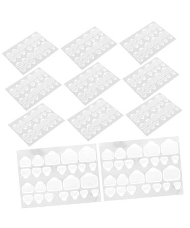 Gogogmee 20 Sheets Nail Stickers for Nail Art False Toenails for Big Toe Nail Adhesive Tabs Nail Glue Tabs Press on Sticky Tabs Sticky Nail Tabs Glue on Nails Medium Length Nail Sticky Tabs