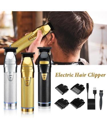 MAYiT Hair Clippers for Men | Professional Rechargeable Trimmer with 4X Guide Combs | Washable Grooming Tool - Silver - Buy Online on SooperMarket.com