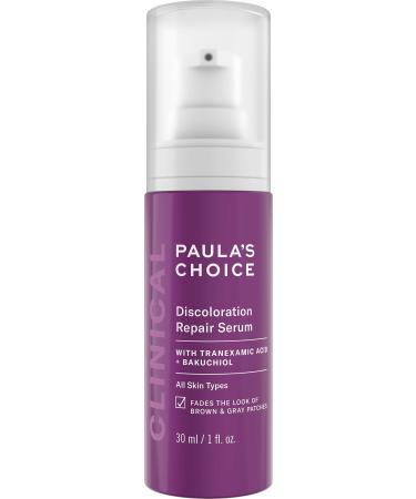 Paula's Choice CLINICAL Discoloration Repair Serum with Tranexemic Acid for Stubborn Dark Spots, Post-Acne Marks & Sun Damage, Paraben-Free & Fragrance-Free, 1 Fl Oz