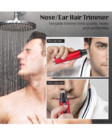 USB Rechargeable Nose Hair Trimmer - Waterproof Electric Ear & Nose Trimmer for Men & Women | Dual Edge Blades Easy Clean & Portable - Buy Online on SooperMarket.com