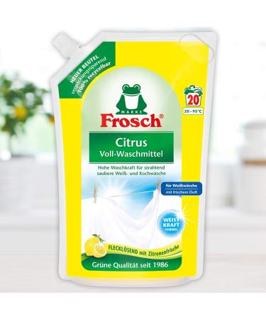 Buy Frosch Citrus Laundry Detergent 20WL - Eco-Friendly 1.8 Litre - International Shipping Available - Buy Online on SooperMarket.com