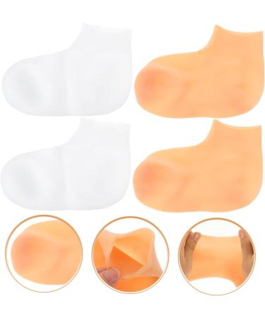minkissy 2 Pairs Exfoliating Moisturizing Socks Ladies Socks Womans Socks Moisturizing Foot Covers Spa Socks Women Moisturizing Hydrating Socks Sebs Women's Night Use Moisturizing Lotion - Buy Online on SooperMarket.com