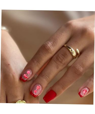 FRCOLOR 1 Transparent Colored Glass Sand Broken Glass Irregular Glass Manicure Jewelry Accessories Decorative Glass Sand (big Red) Glass Vases Decorative Glass Sands Miss Nail Bare Stone - Buy Online on SooperMarket.com