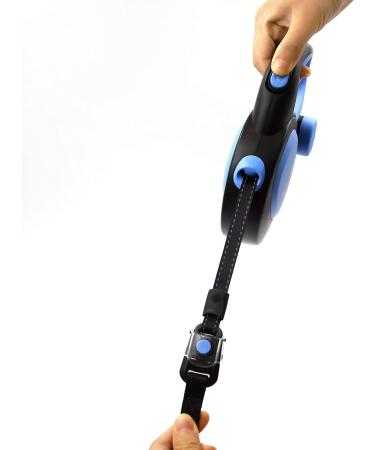 ARMALTRD 8m Retractable Dog Lead | Heavy Duty 360 Extendable Leash for Large Dogs | Tangle-Free Bungee Leash for Small to Medium Pets - 26.4 FT Blue - Buy Online on SooperMarket.com