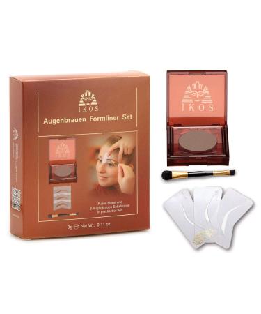Ikos eyebrow formliner set-black-brown
